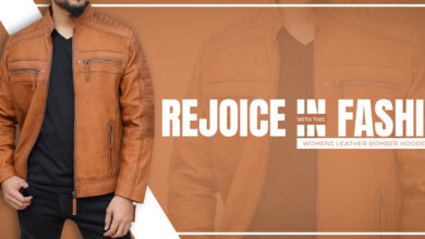Rejoice In Fashion With Womens Leather Bomber Hooded Jacket